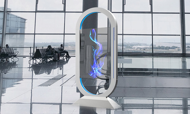 OLED透明屏：OLED立式廣告機(第3張)